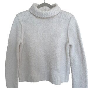Rag & Bone Women's 100% Cotton White Turtleneck Sweater S Pullover Casual